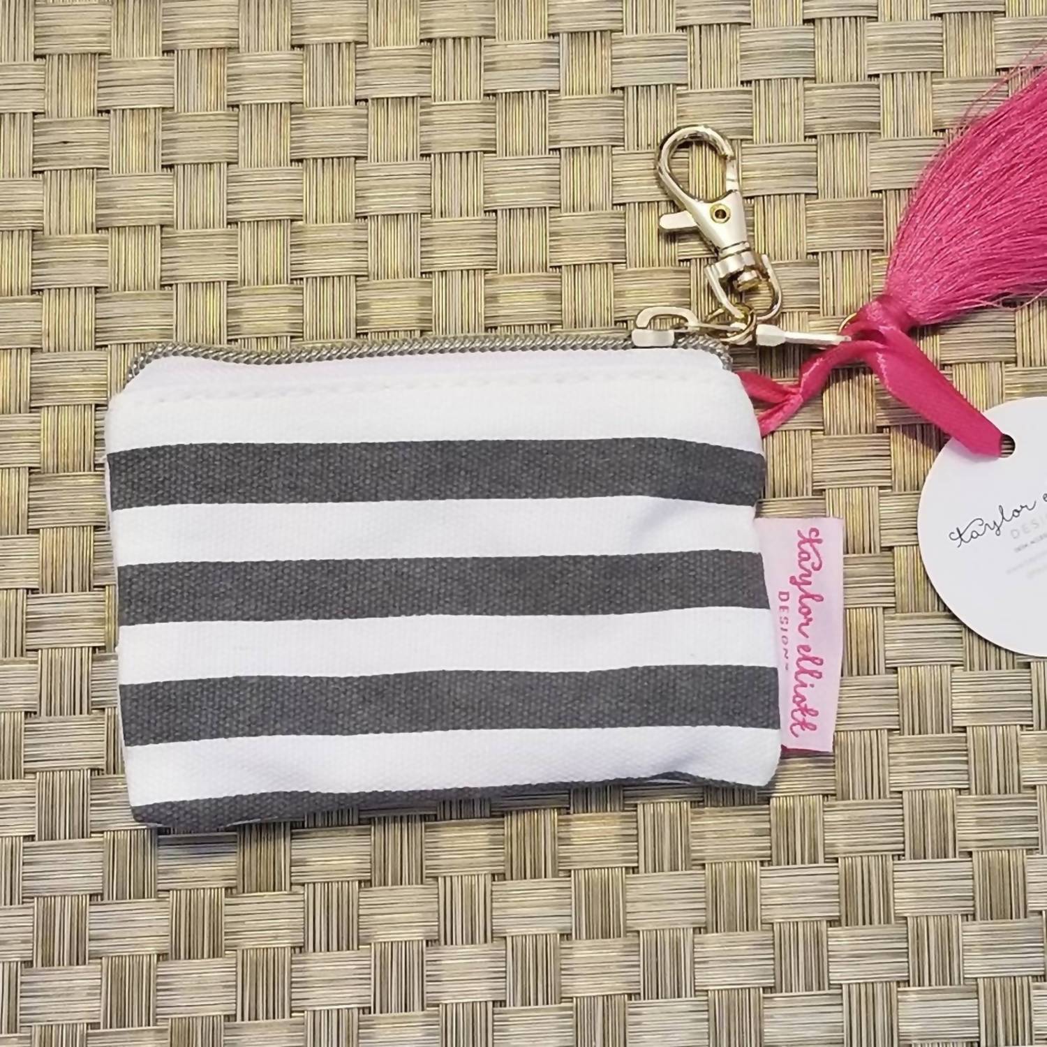 Taylor Elliott Designs - Women's Mini Pom Pom Card Holder Keychain