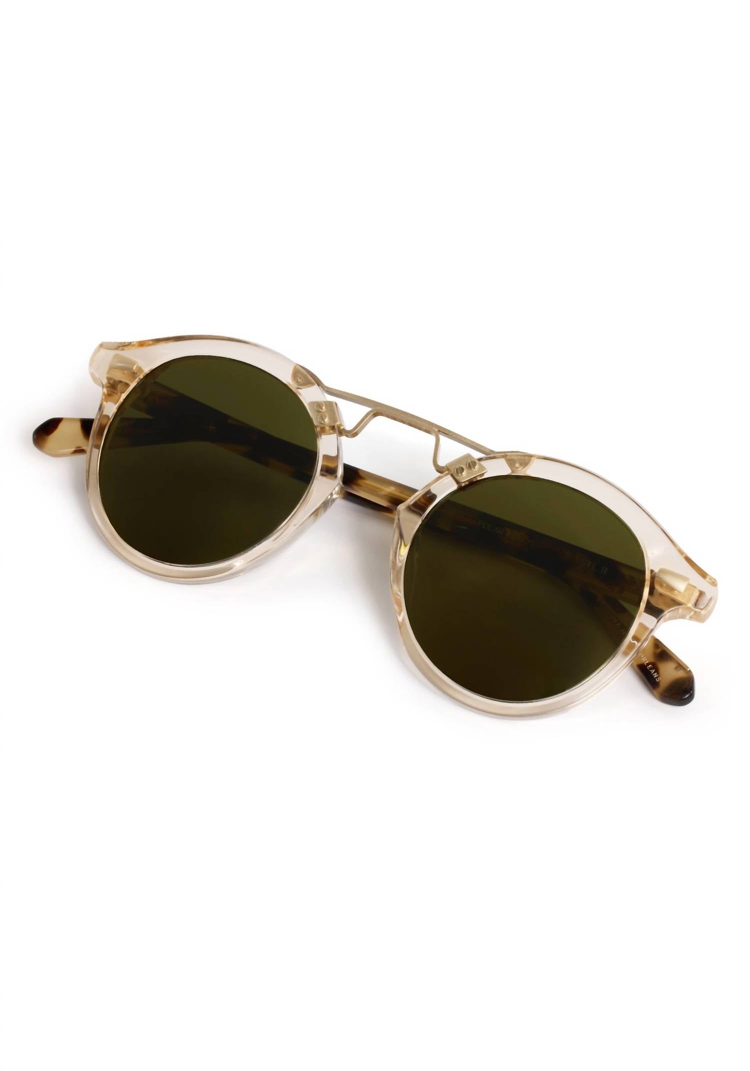 Krewe - Unisex Stl Ii Round Polarized Sunglasses