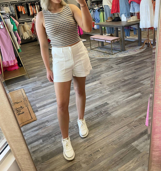 Le Lis - Striped Sweater Tank Top