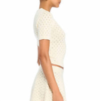 SER.O.YA Josie Top in eggshell - women's shirt - alternate view
