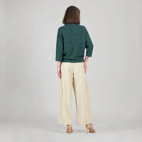 Clara S - Plush Ribbed Funnel Neck Top