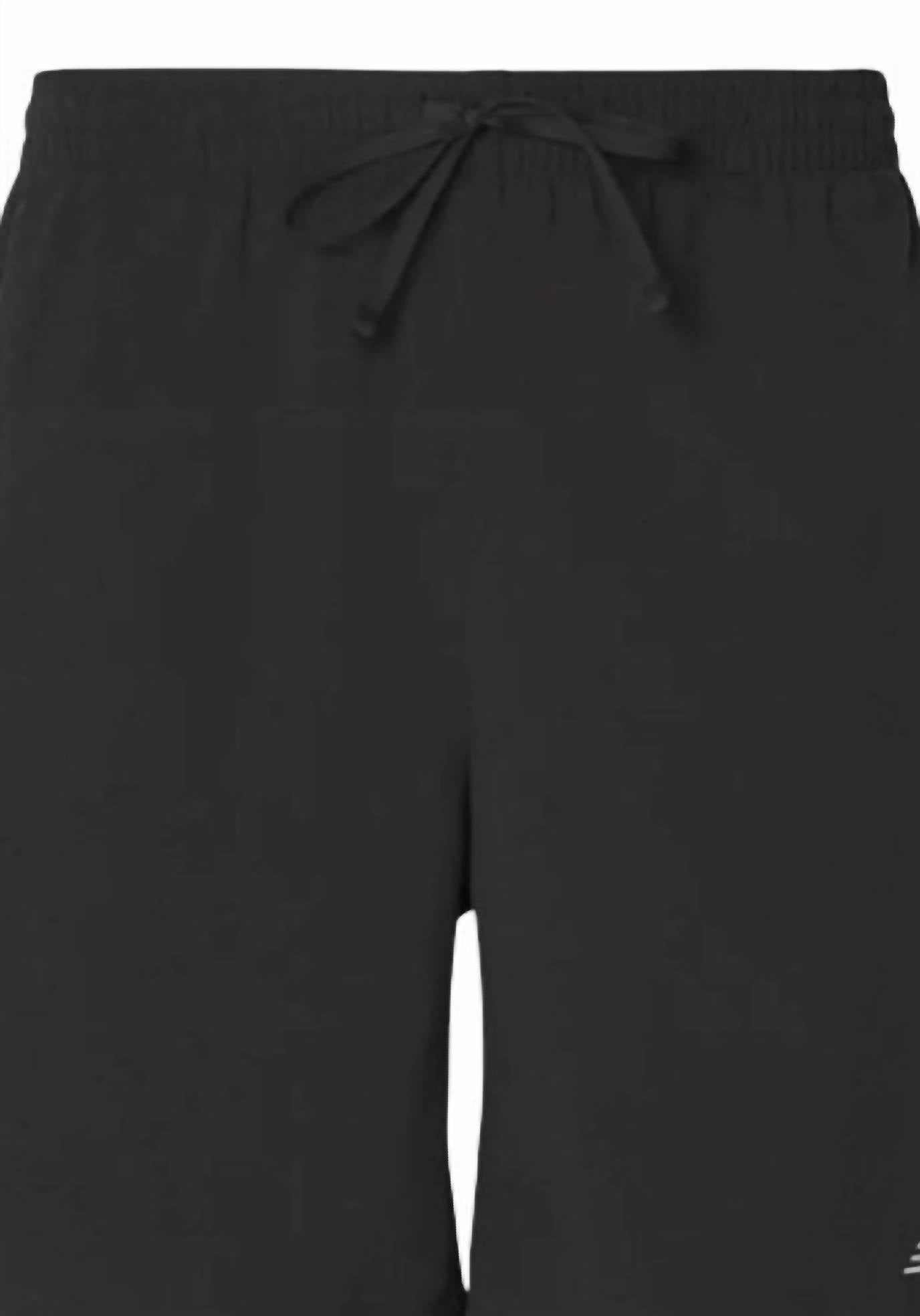 New Balance Men's Impact Run 7 Inch Running Shorts in black - men's shorts - detail view