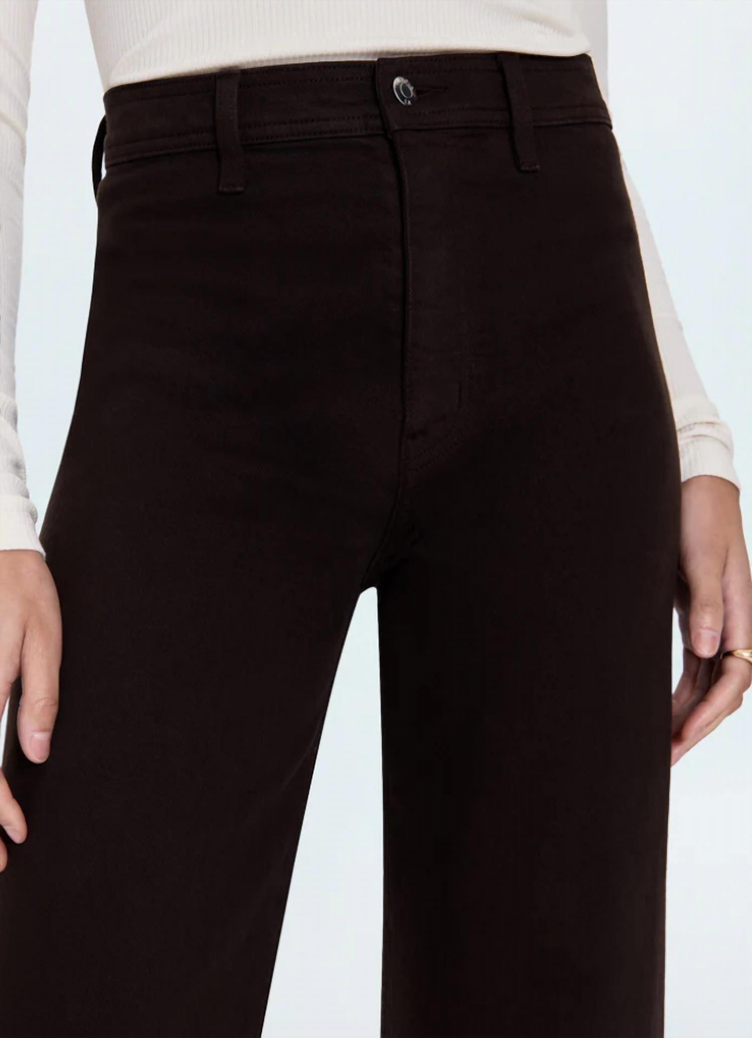 PISTOLA Penny Wide Leg Utility Jeans in mocha - women's pants - view 4