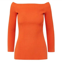 Veronica Beard - Derick Ribbed Off-shoulder Pullover Tee