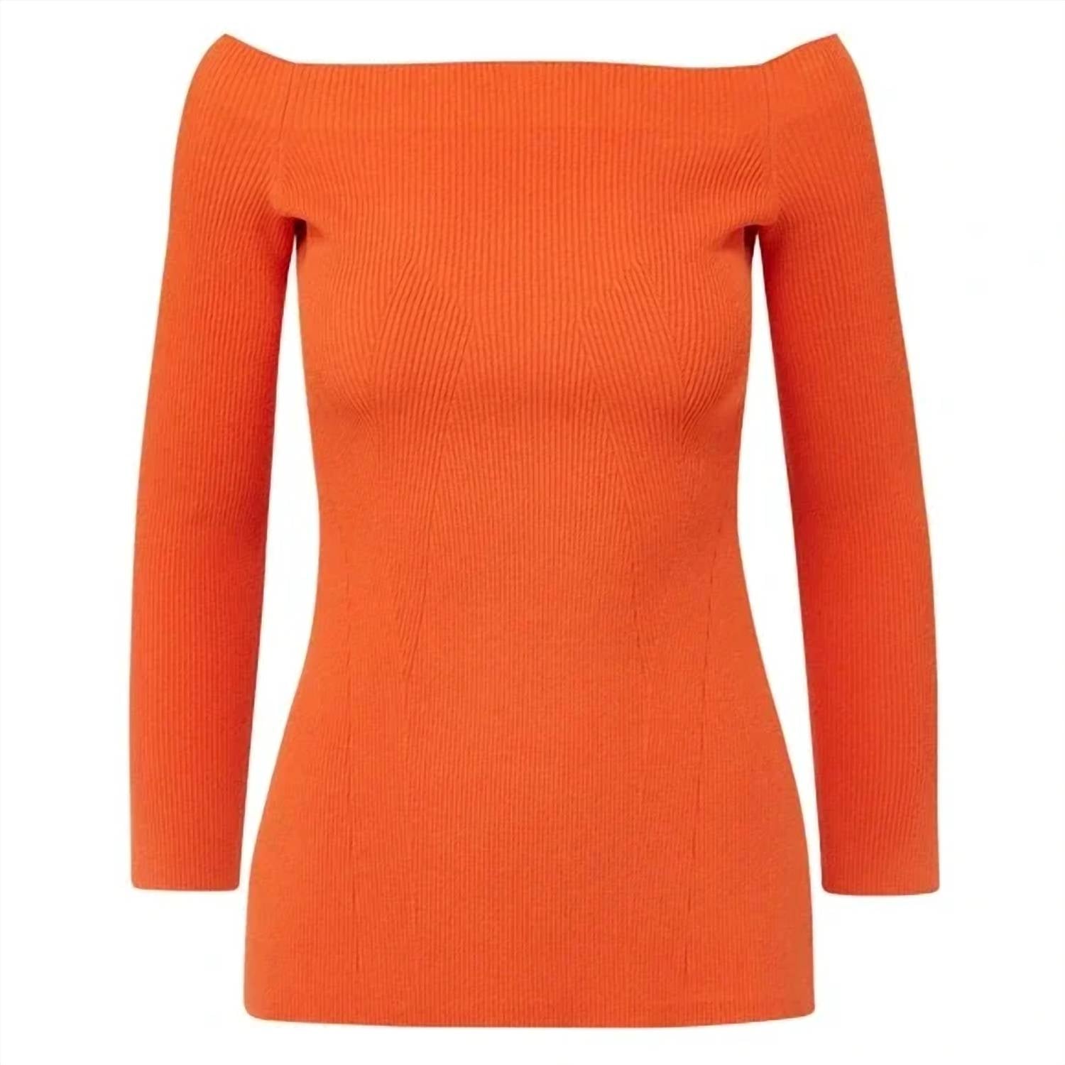 Veronica Beard - Derick Ribbed Off-shoulder Pullover Tee