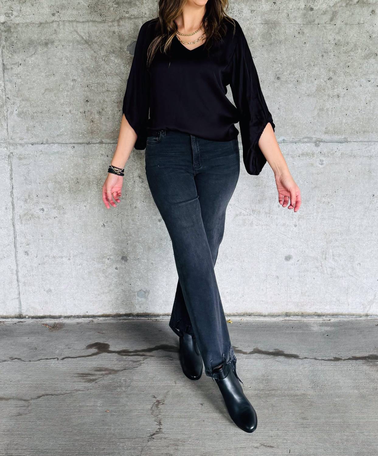 Esqualo - Volume Sleeve Blouse
