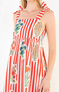 Thml - Floral Striped Maxi Dress