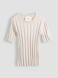 Closed - Short Sleeve Knit Ribbed Top