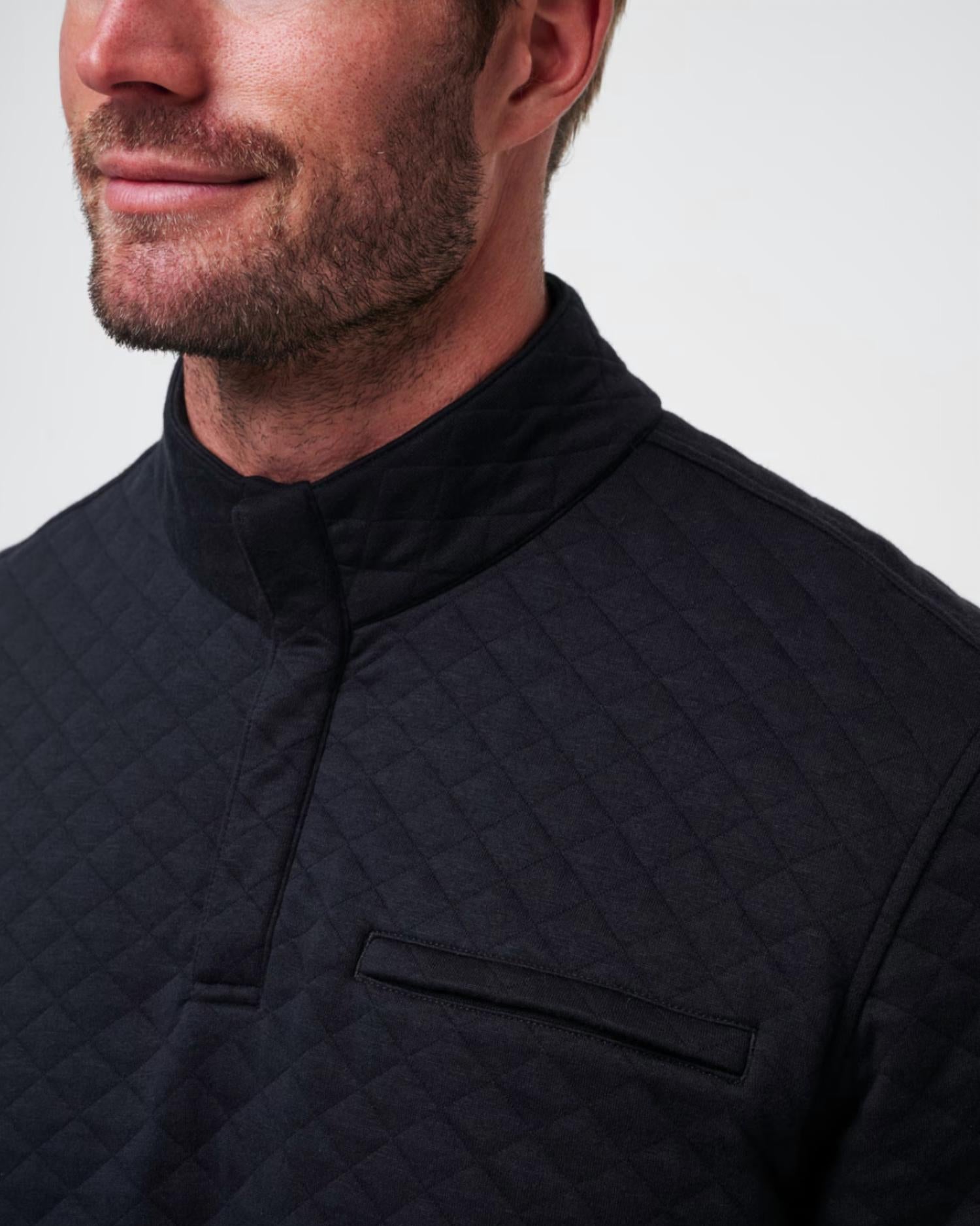 Travismathew - Quilted Henley Pullover Sweatshirt