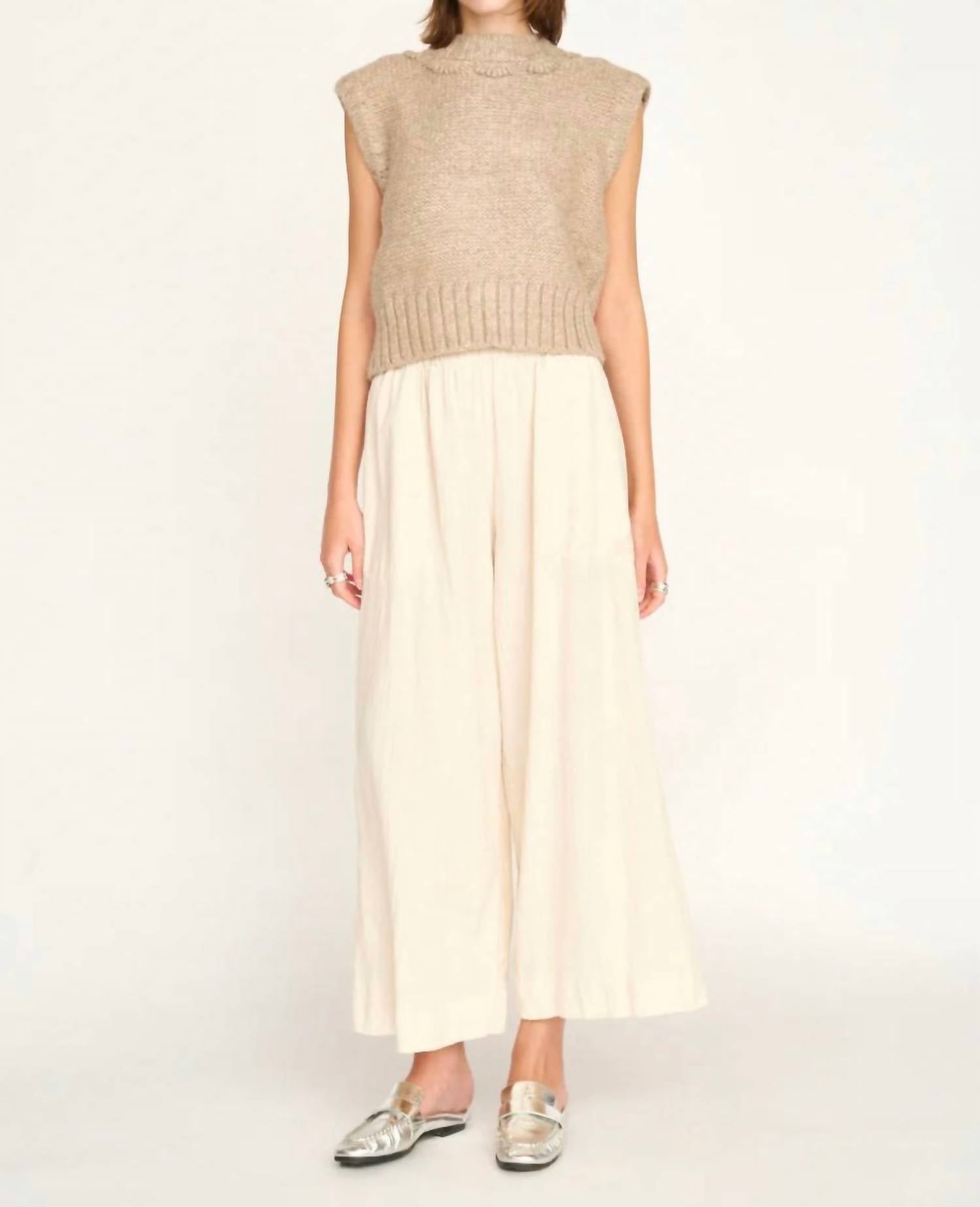 Mirth - Wide Leg Ankle Length Pants