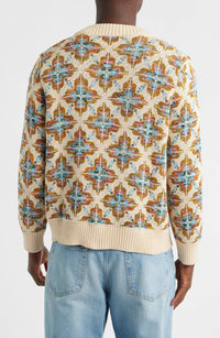 Corridor Mariposa Cardigan Top in natural - men's sweater - detail view
