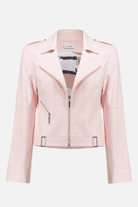 Joseph Ribkoff - Fira Faux Suede Decorative Buckles Jacket