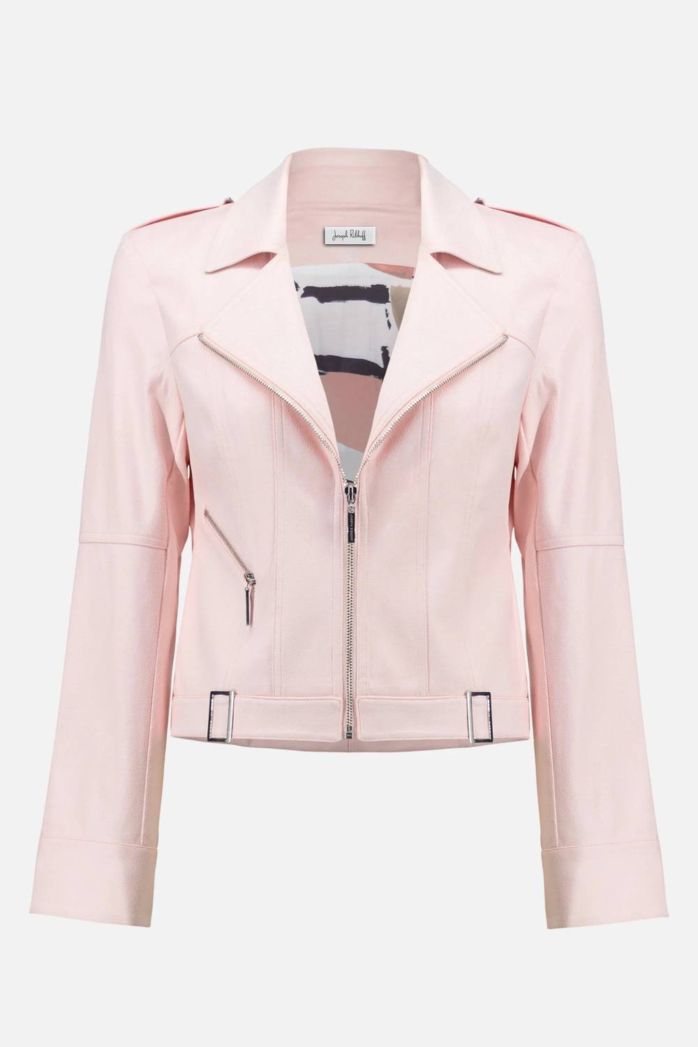 Joseph Ribkoff - Fira Faux Suede Decorative Buckles Jacket