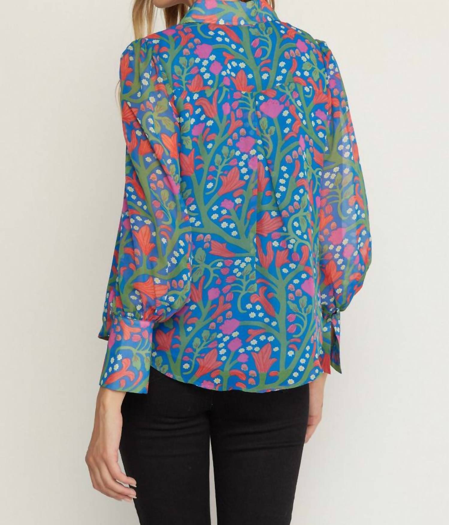 Entro - Garden of Eden Floral Top