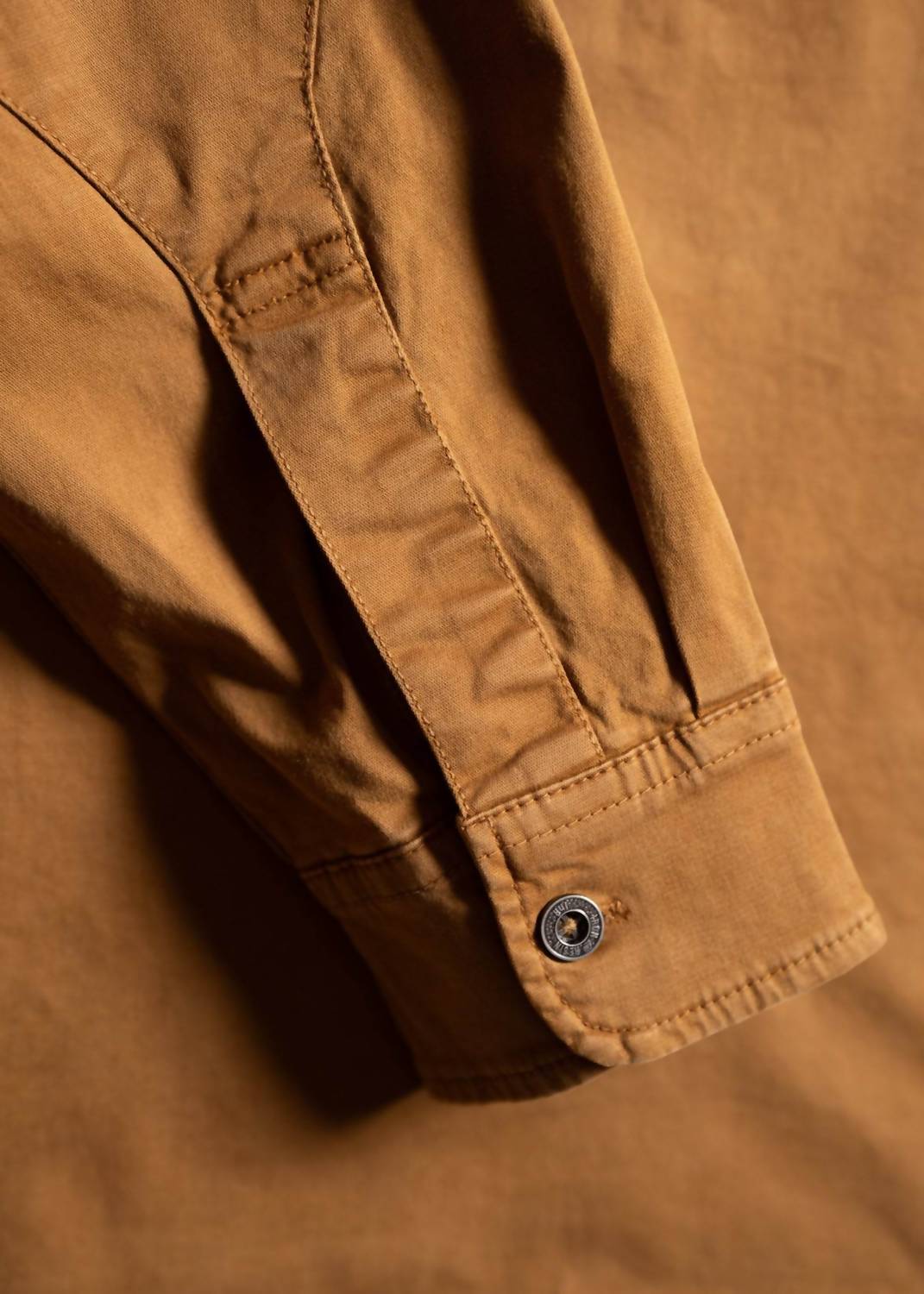 Iron & Resin Men's Popover Shirt in tan - women's long sleeve top - view 6