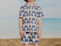 Miles Baby - Palm Printed Camp Shirt