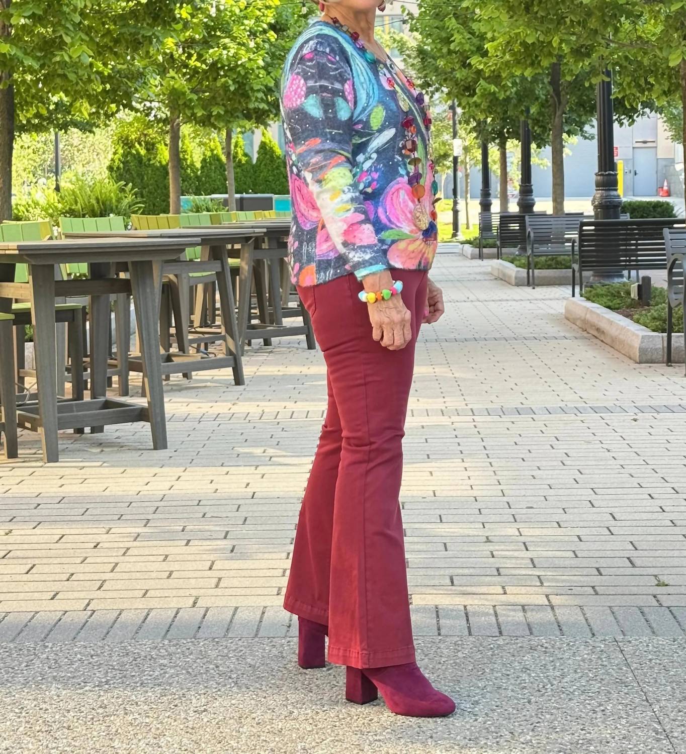 Ethyl The Evoke Pullover Sweater in multi - women's sweater - view 4