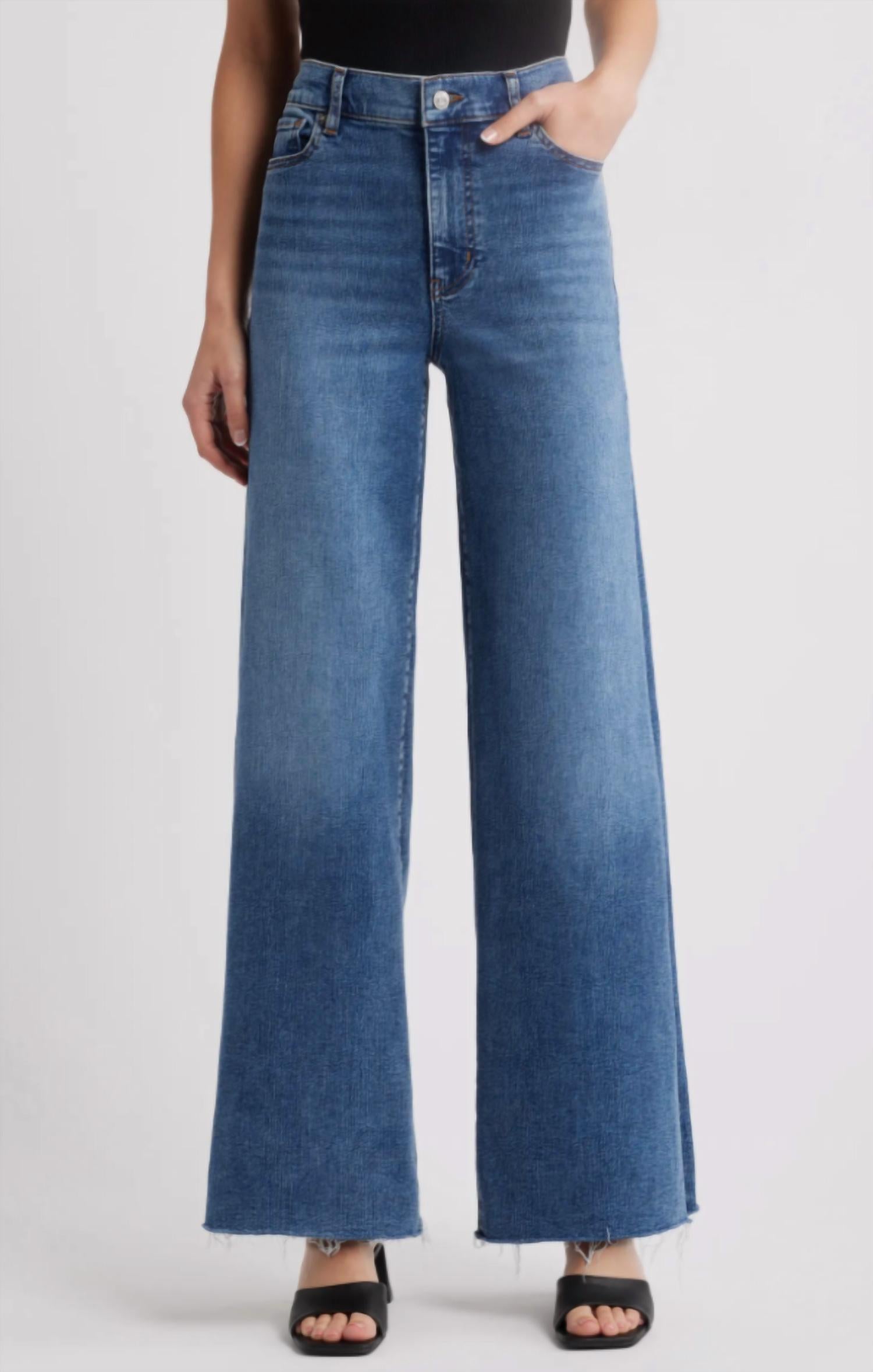 Frame - Le Slim Palazzo Raw After Wide Leg Jean