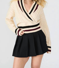 Steve Madden - Addison Faux Wrap Sweater