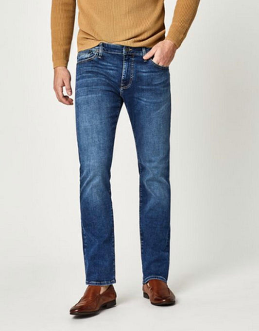 Mavi - Men's Zach Mid Brushed Organic Move Jean