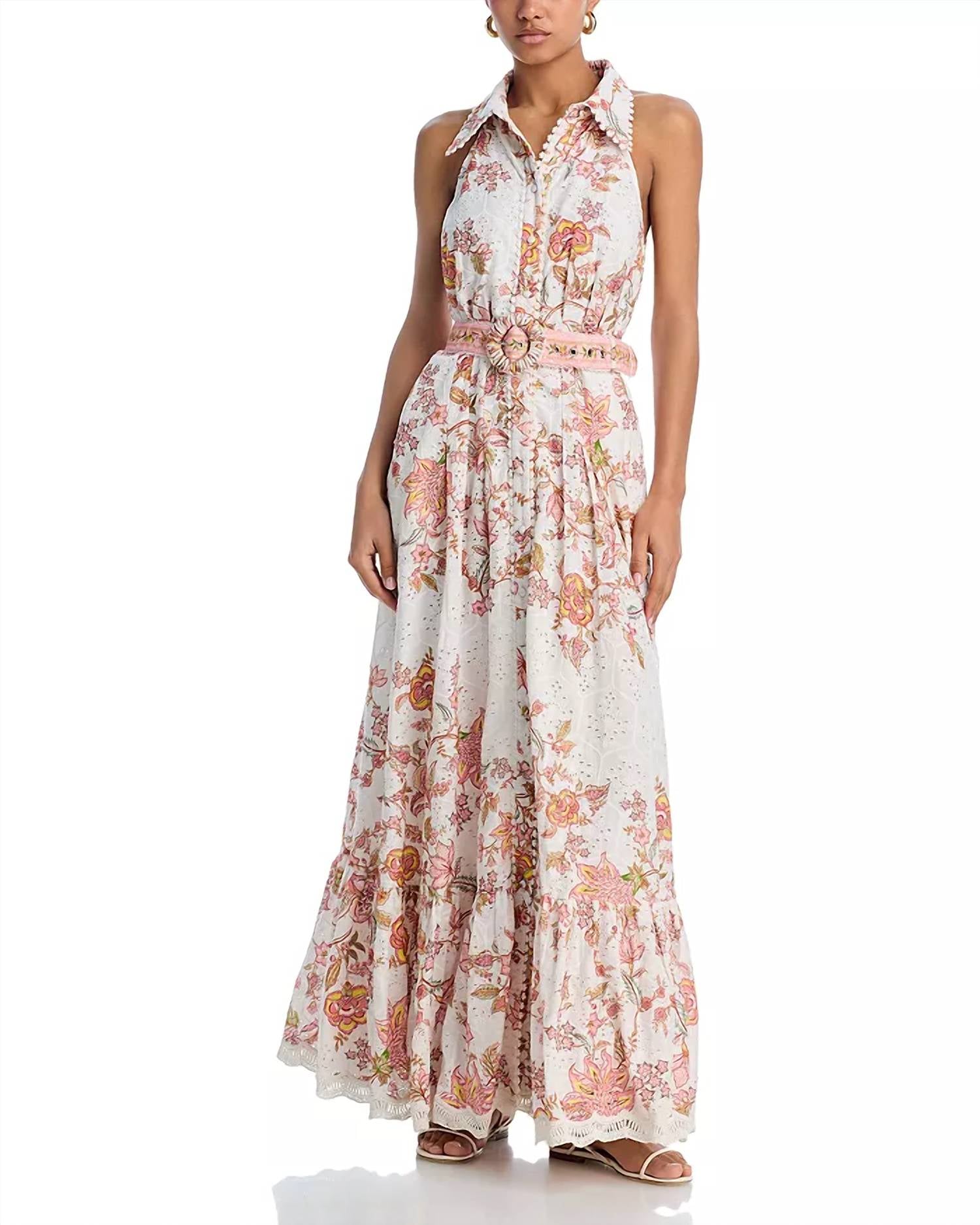 Hemant & Nandita - Blossom Eyelet Maxi Dress
