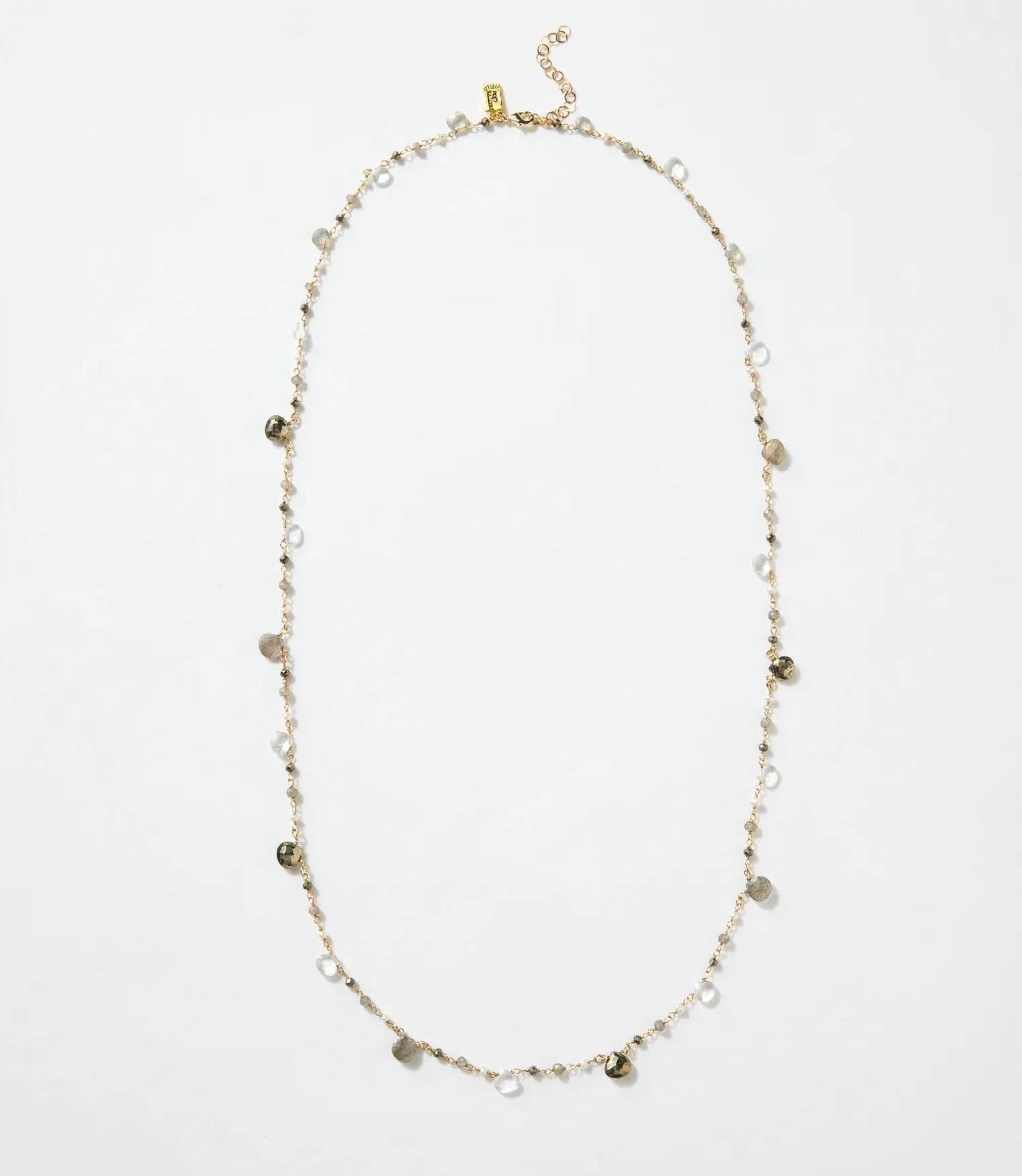 Native Gem - Women's Long Beaded Gemstone Necklace