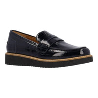L'amour Des Pieds Women's Zyra Leather Loafers in black - women's flats