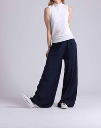 Minnie Rose - Palazzo Wide Leg Pants With Pockets