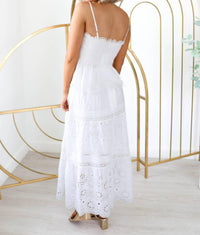 Loveshackfancy - Miloti Eyelet Lace Maxi Skirt