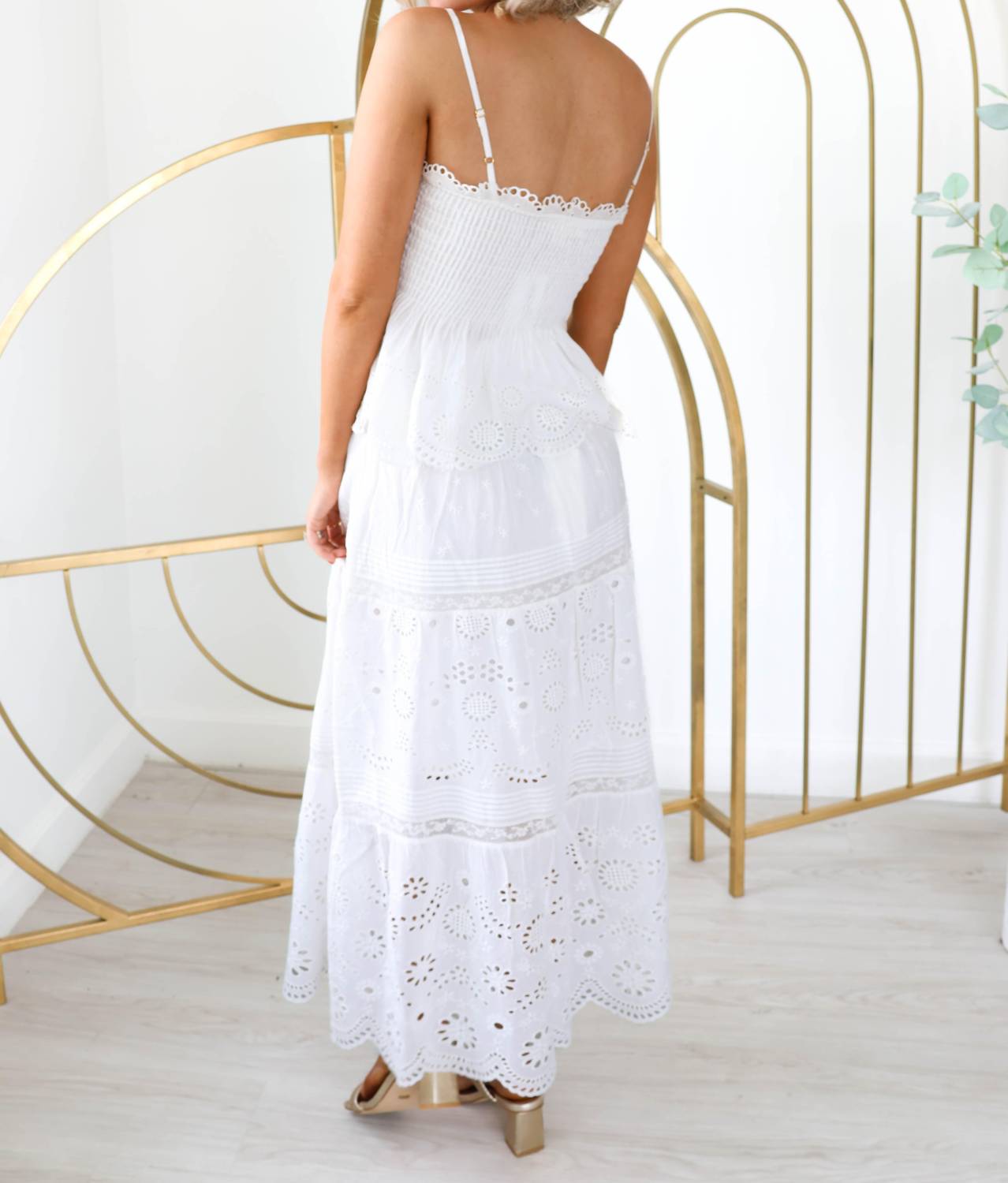 Loveshackfancy - Miloti Eyelet Lace Maxi Skirt