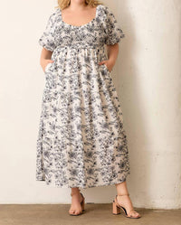 Baevely By Wellmade - Make Your Move Puff Sleeve Maxi Dress