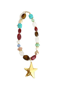 Gemelli - Women's Beaded Star Necklace