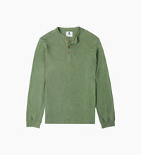 Sea Culture - Tea-dyed Long Sleeve Henley Shirt