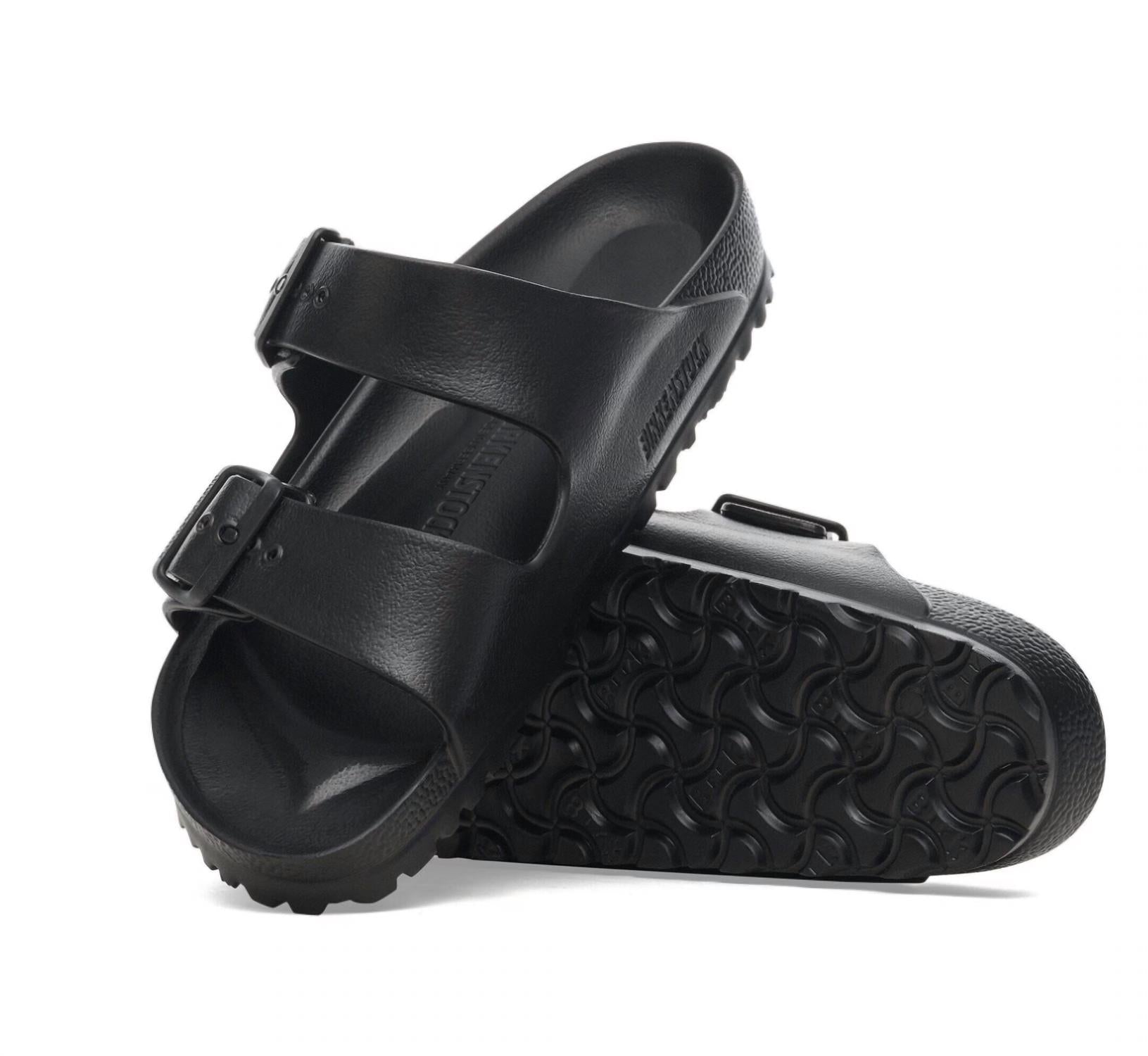 BIRKENSTOCK Unisex Arizona Birko-flor Sandals in black 1 - item - alternate view