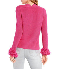 Nic + Zoe - Sasha Button Down Sweater Cardigan With Fringe Sleeves - Plus