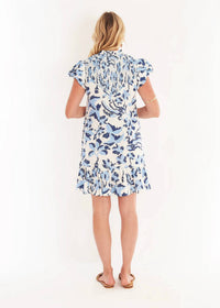 CK BRADLEY Cayman Dress in lingren ocean breeze - women's dress - detail view