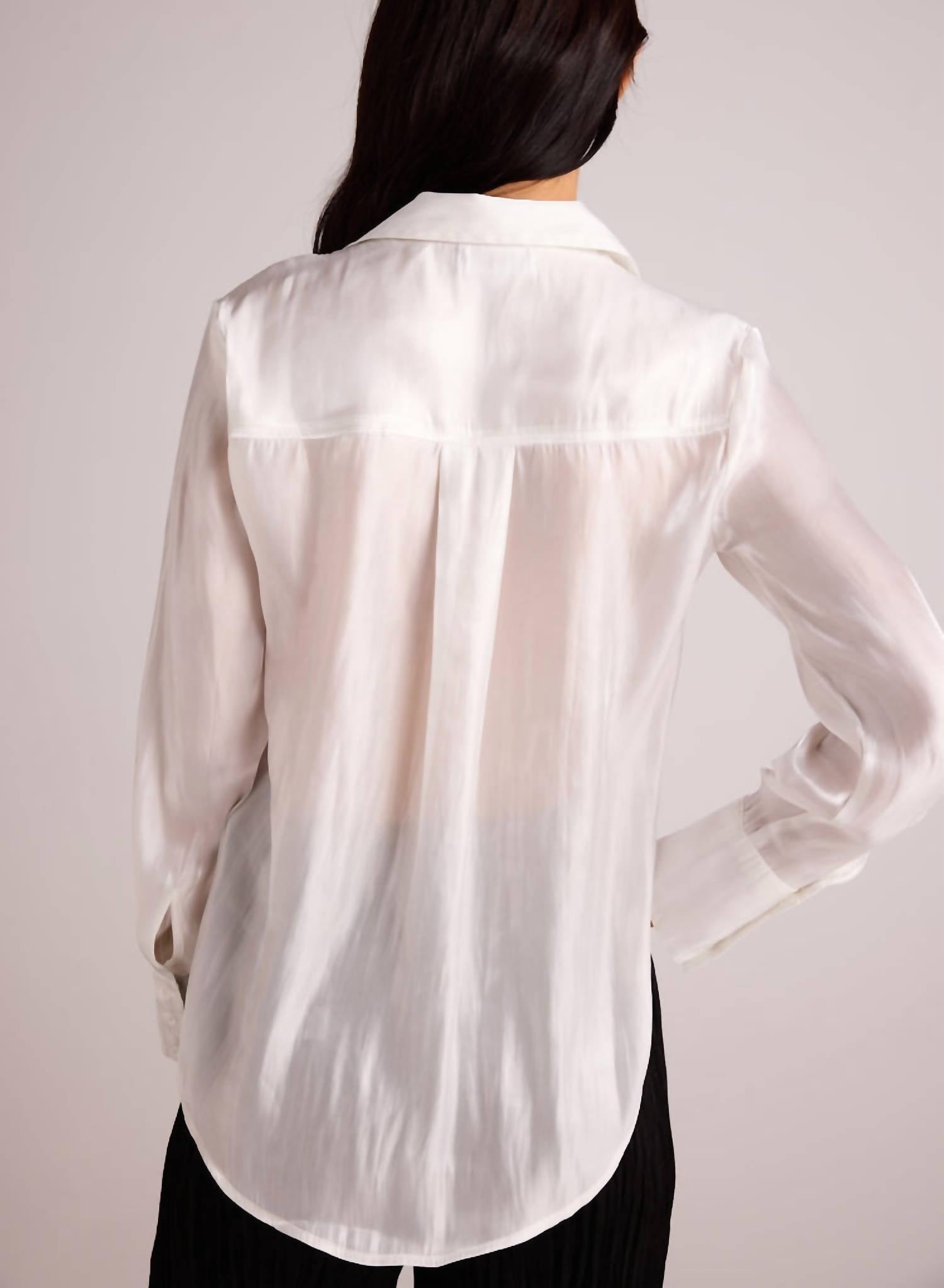 Bella Dahl - Wide Collar Shirt Tail Button Down Top