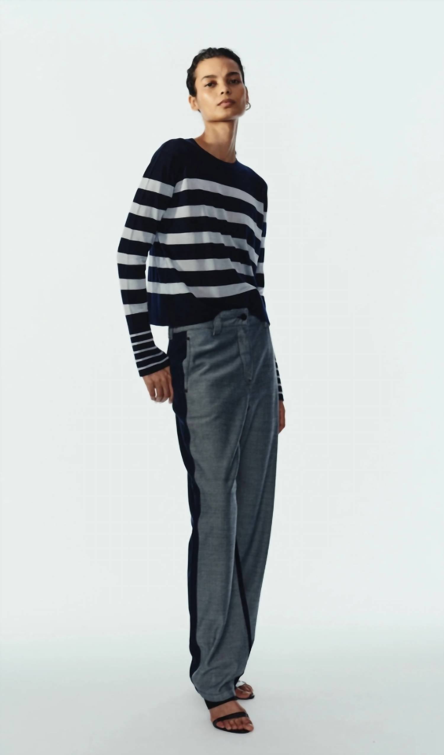 Saint Art - ODETTE STRIPED KNIT SWEATER