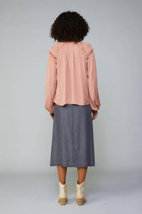 Current Air - Ruffled Shoulder Blouse