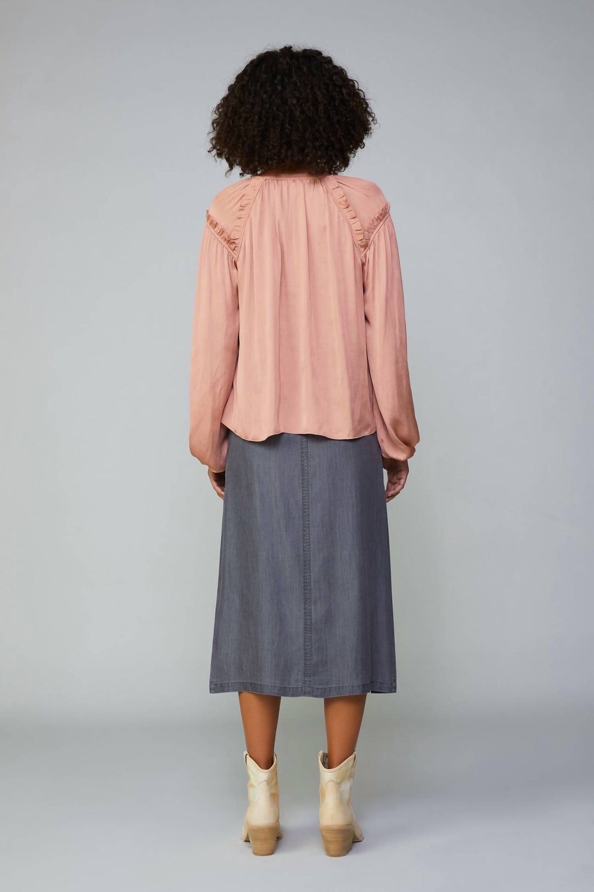 Current Air - Ruffled Shoulder Blouse