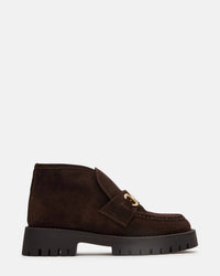 STEVE MADDEN Women's Leon Loafer in chocolate brown - women's flats