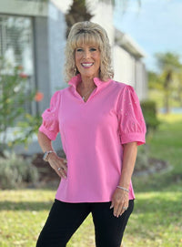 Southern Grace - Pastel Princess Puff Sleeve Top