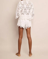 Cara Cara - Trish Embroidered Eyelet Short