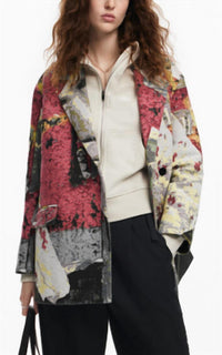 Desigual - Desigual Art Painting Printed Coat