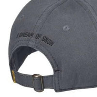 Ski-Doo Men's I Dream of Snow Adjustable Baseball Cap Dad Hat in gray - men's hat - alternate view
