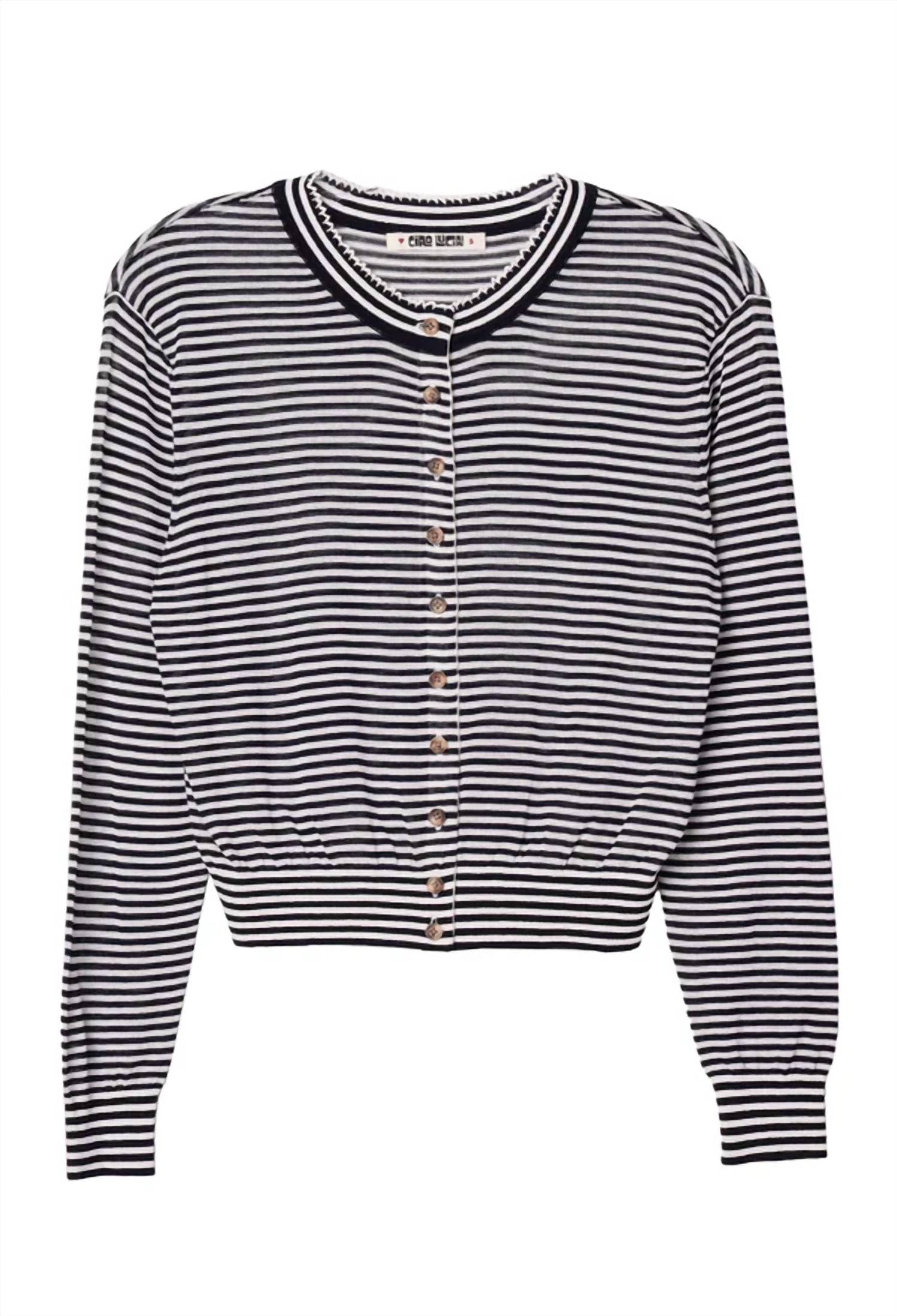 Ciao Lucia - Hydra Cropped Cardigan
