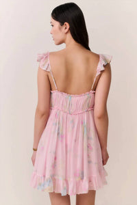 Loveshackfancy - Zanira Floral Chiffon Mini Dress