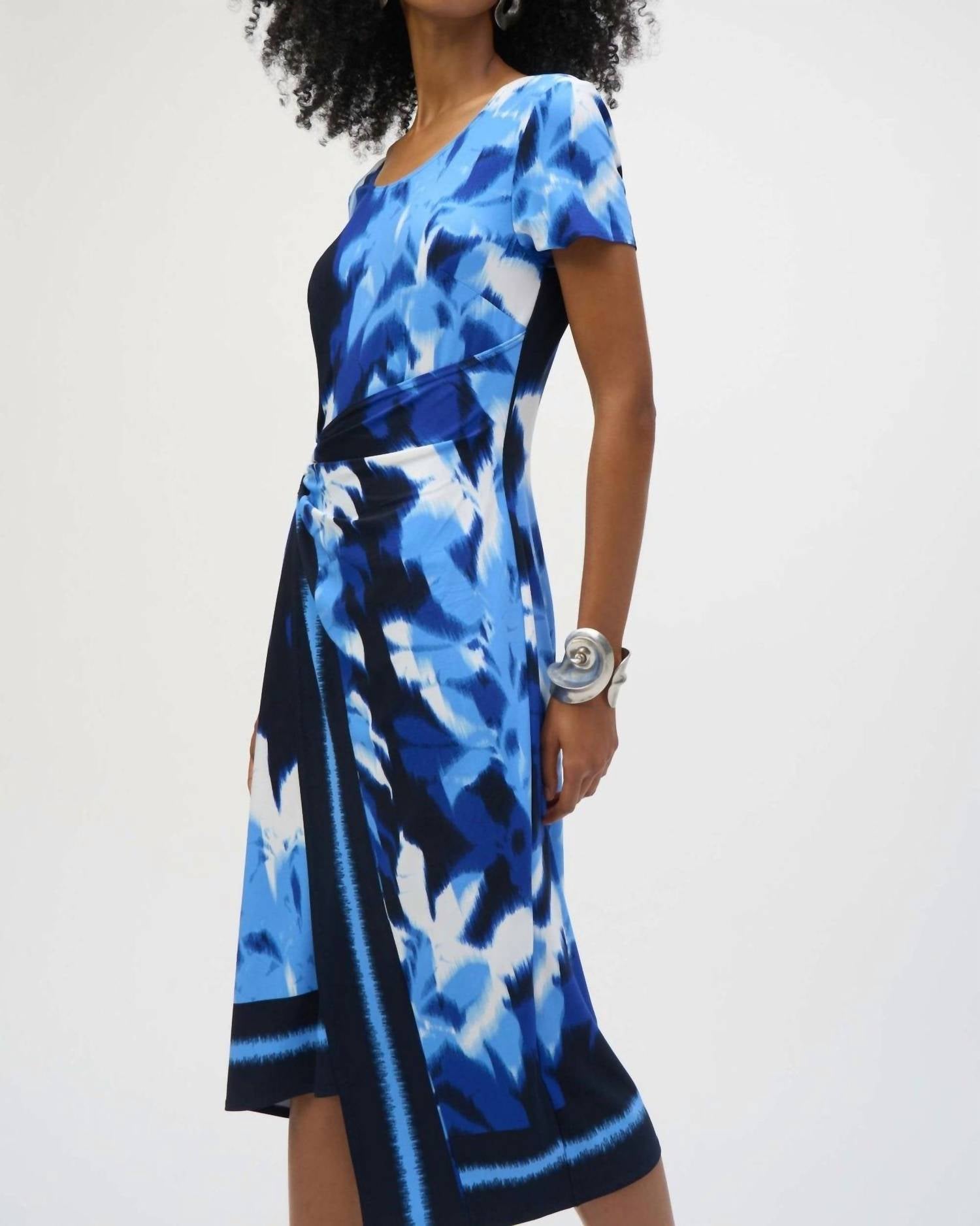 Joseph Ribkoff - Knee-length Wrap Dress