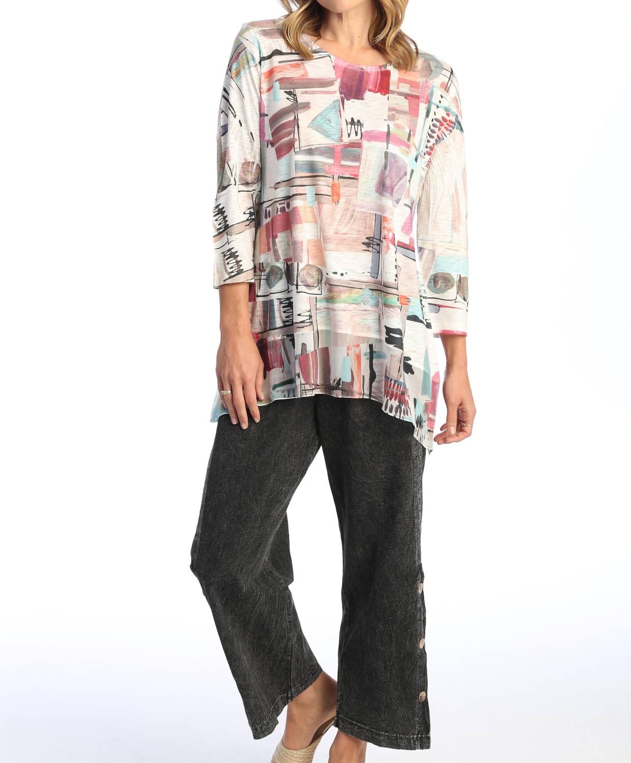 Jess & Jane - Villa Chiffon Hem Top
