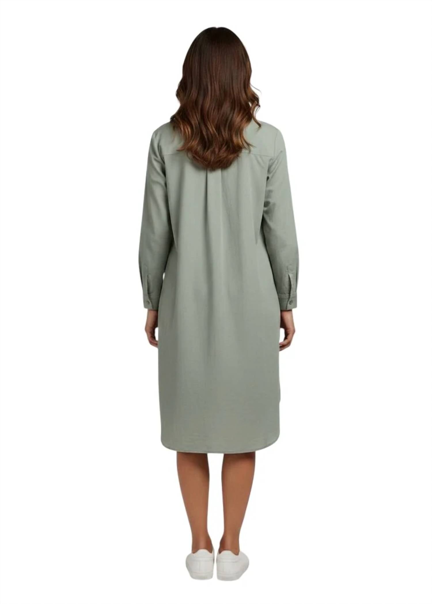 Finley - Belinda Tucked Cotton Long Sleeve Dress